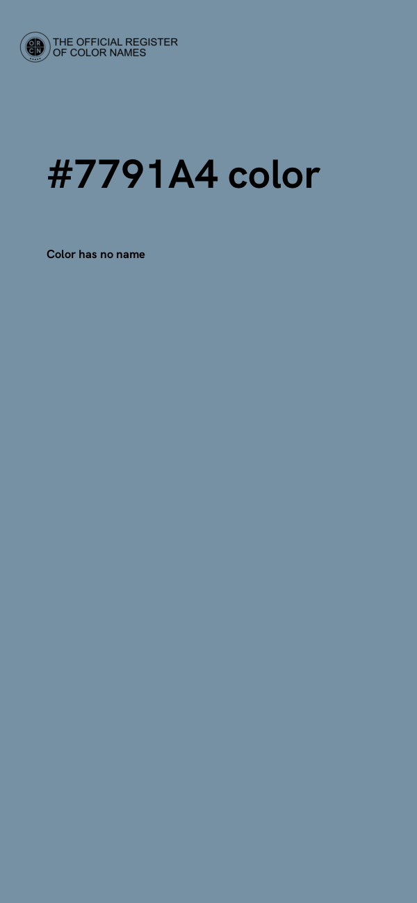 #7791A4 color image