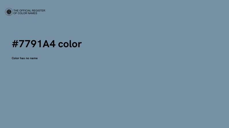 #7791A4 color image