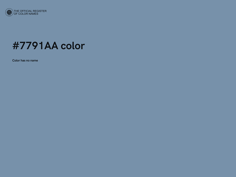 #7791AA color image