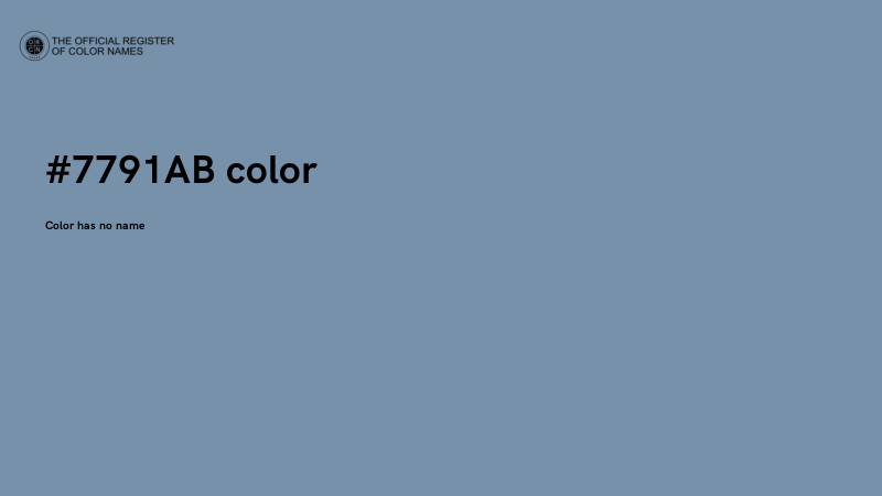#7791AB color image
