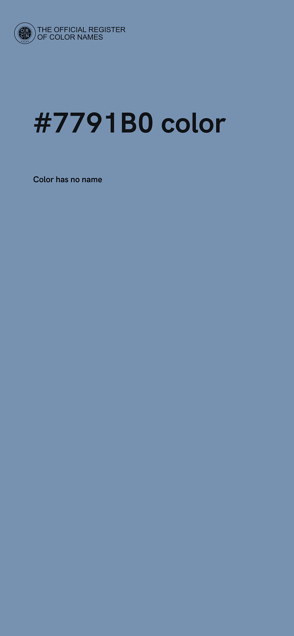 #7791B0 color image