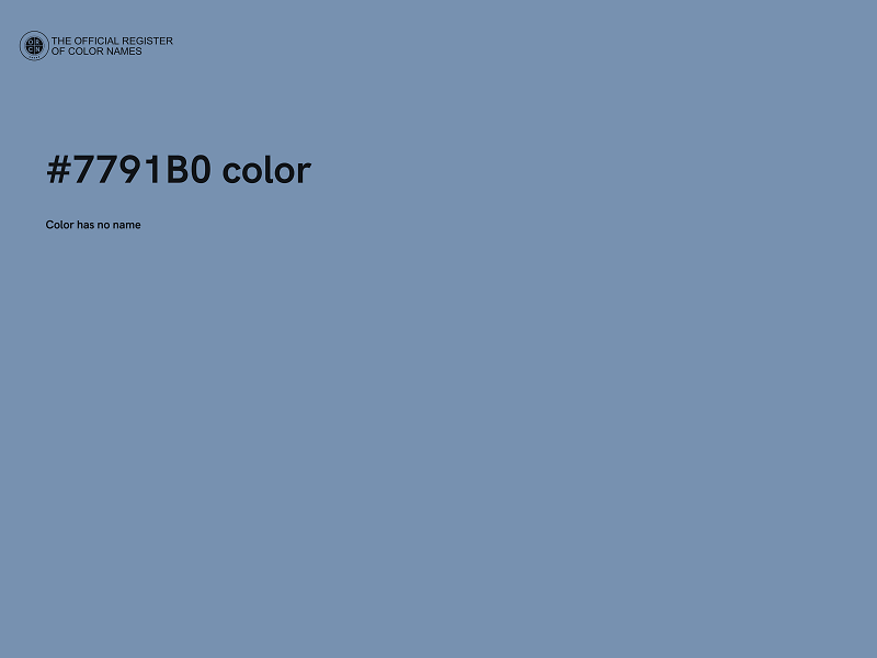 #7791B0 color image