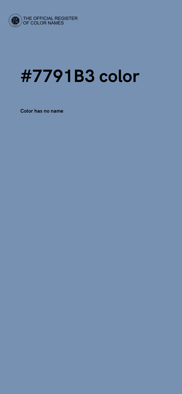 #7791B3 color image