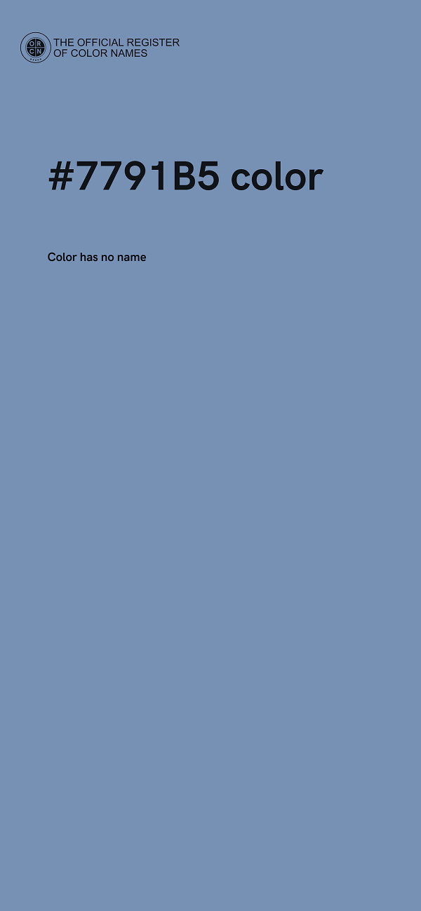 #7791B5 color image