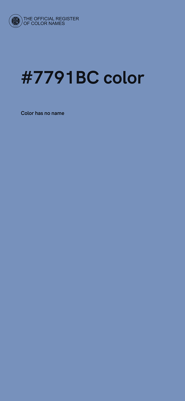 #7791BC color image