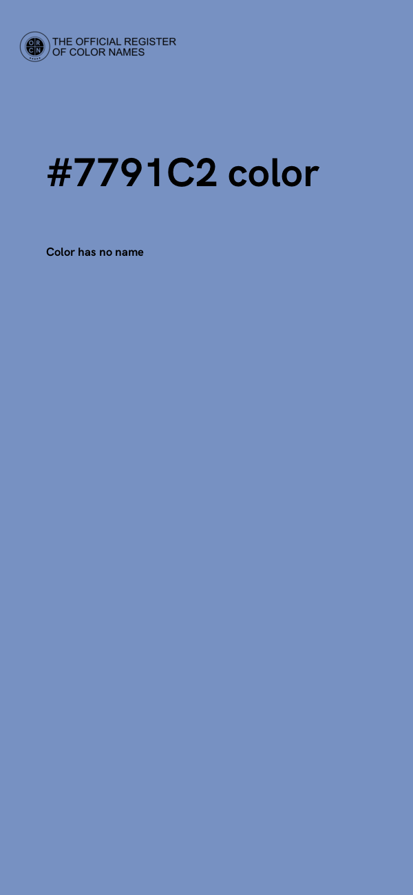 #7791C2 color image