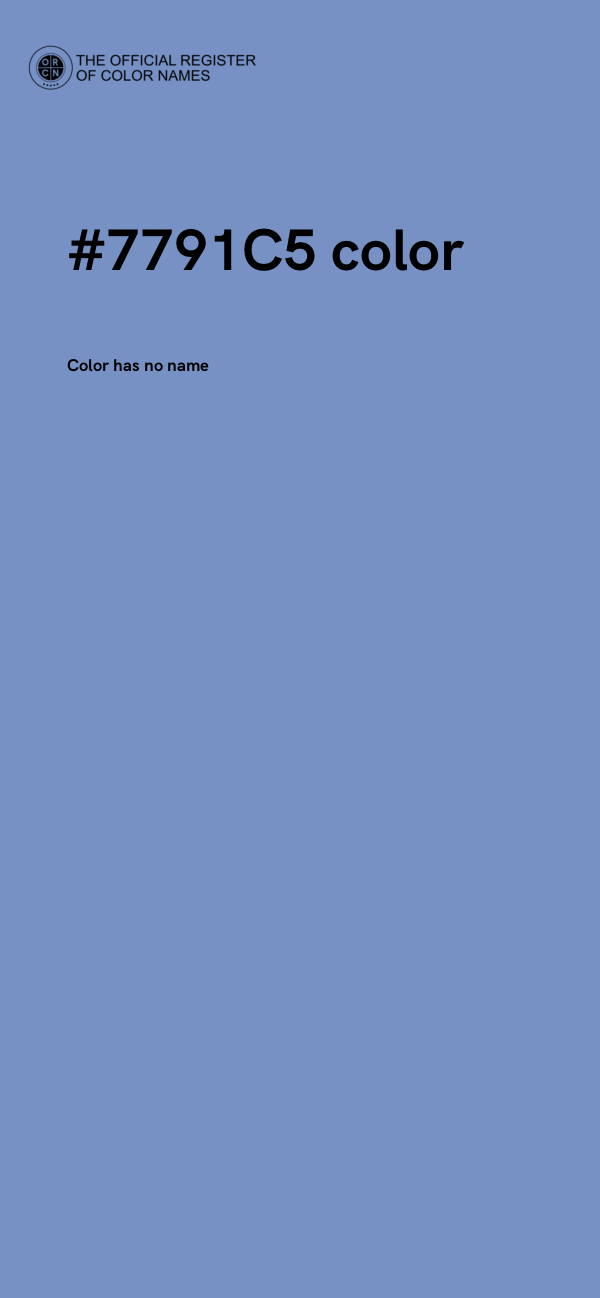 #7791C5 color image