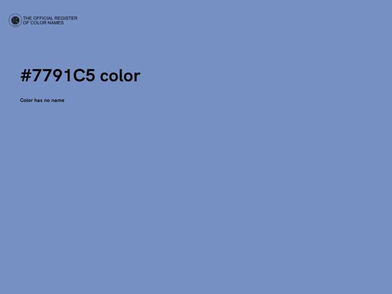 #7791C5 color image