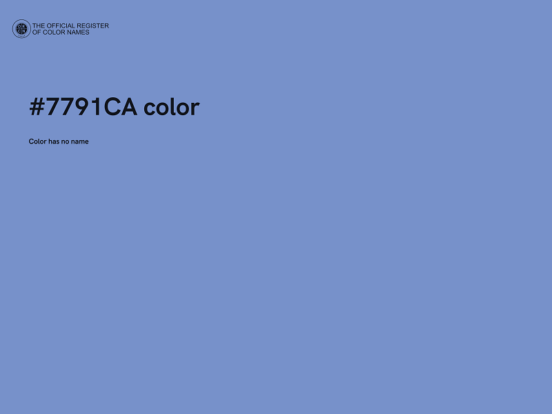 #7791CA color image