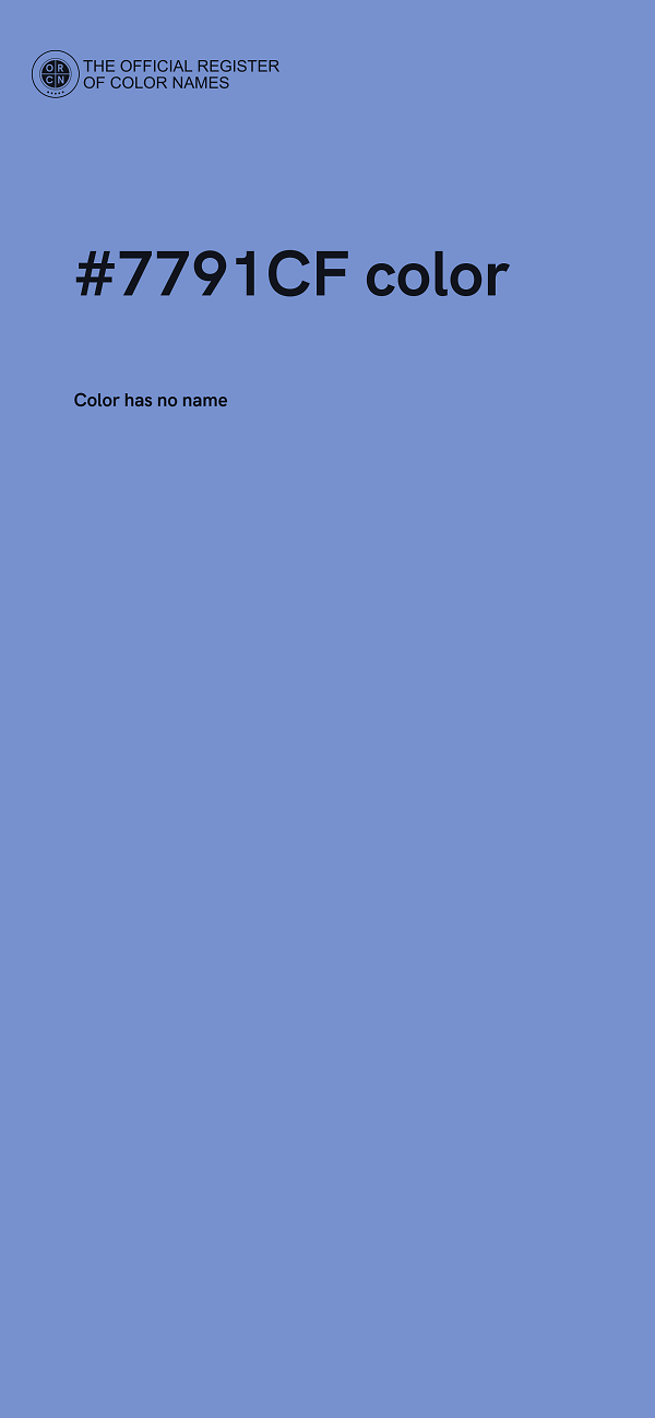 #7791CF color image