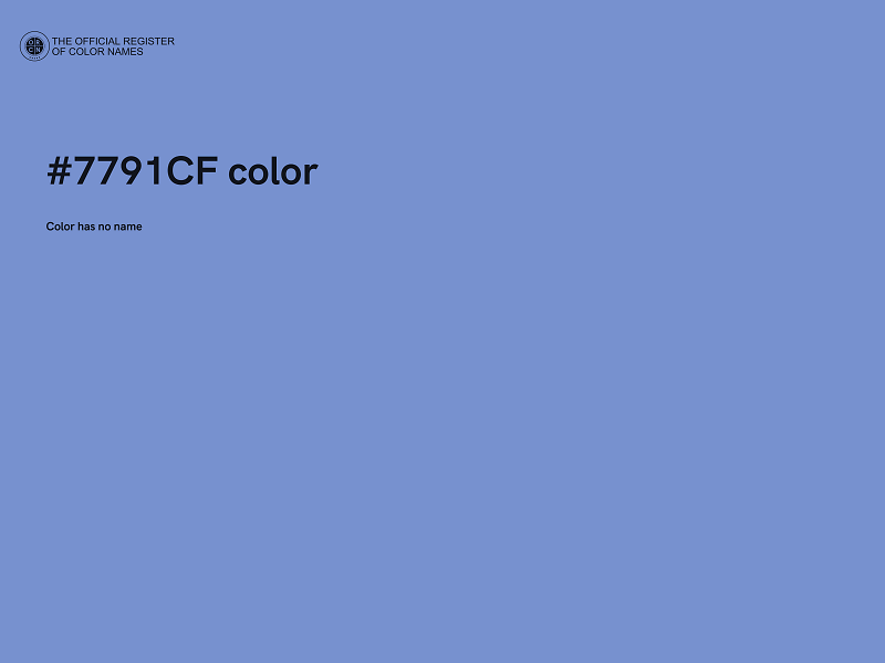 #7791CF color image