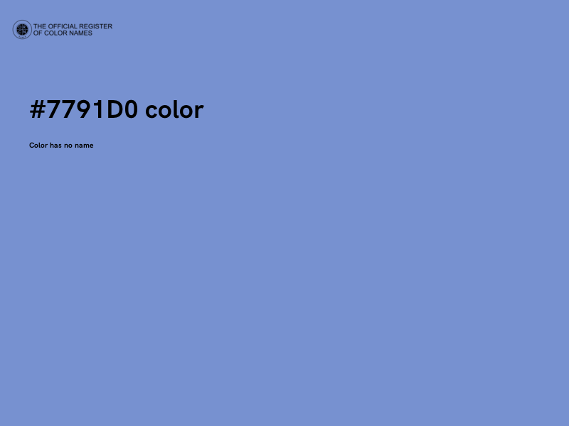 #7791D0 color image