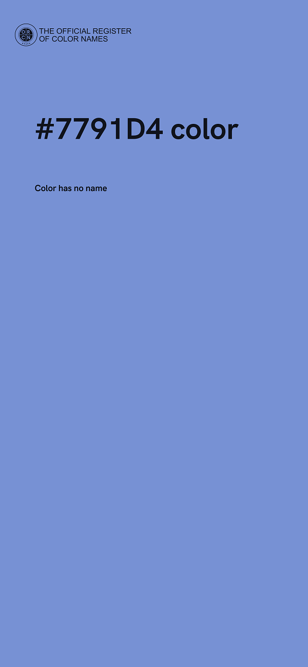 #7791D4 color image