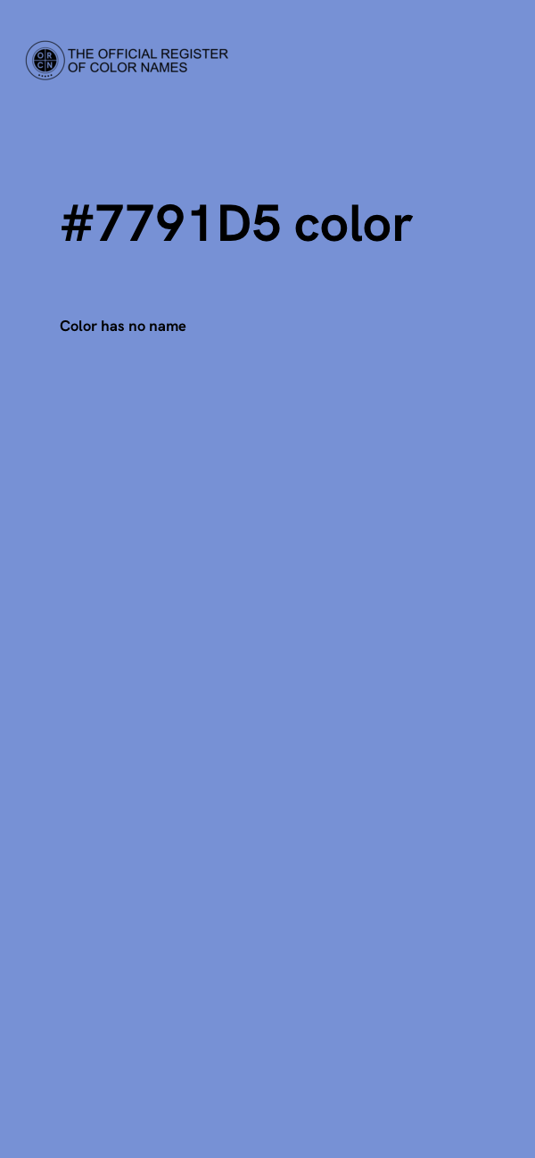 #7791D5 color image