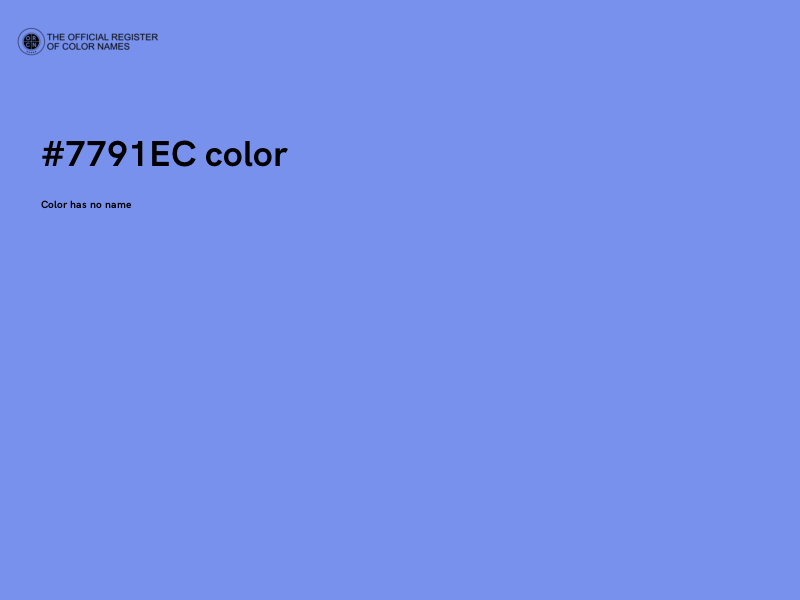 #7791EC color image