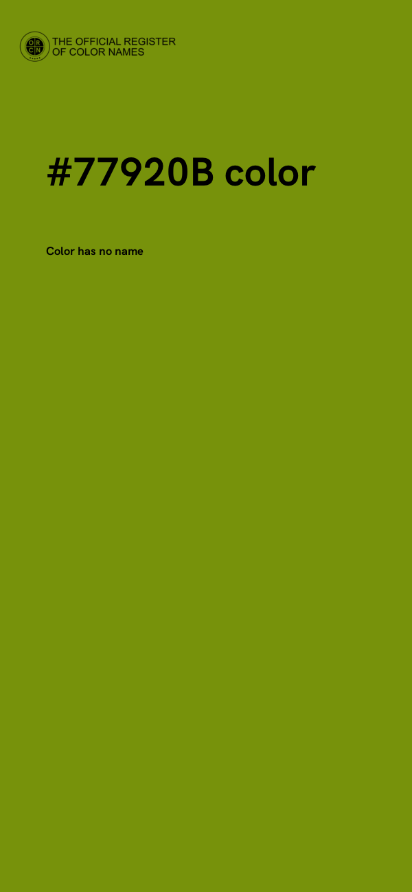 #77920B color image