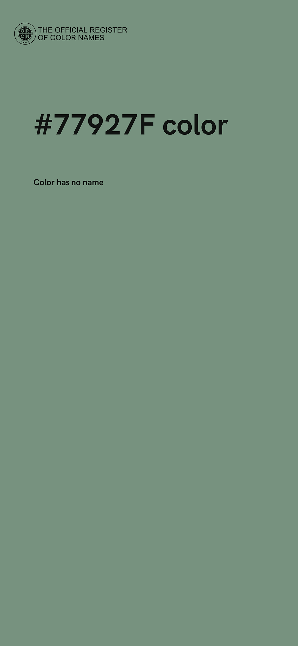 #77927F color image