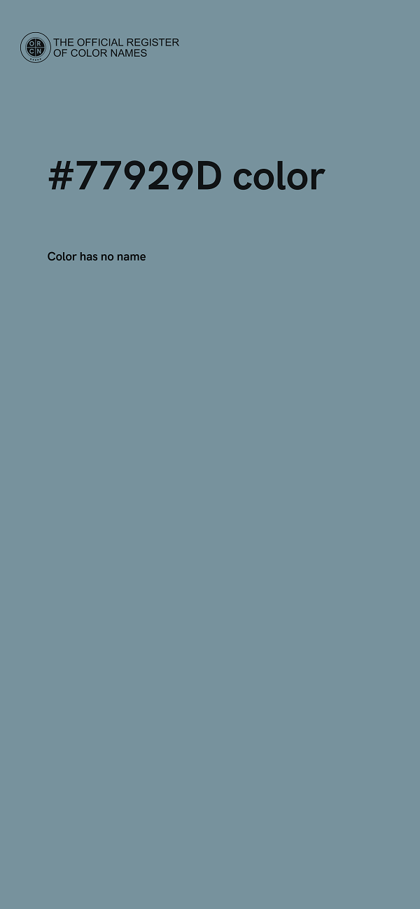 #77929D color image