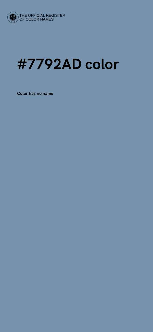 #7792AD color image