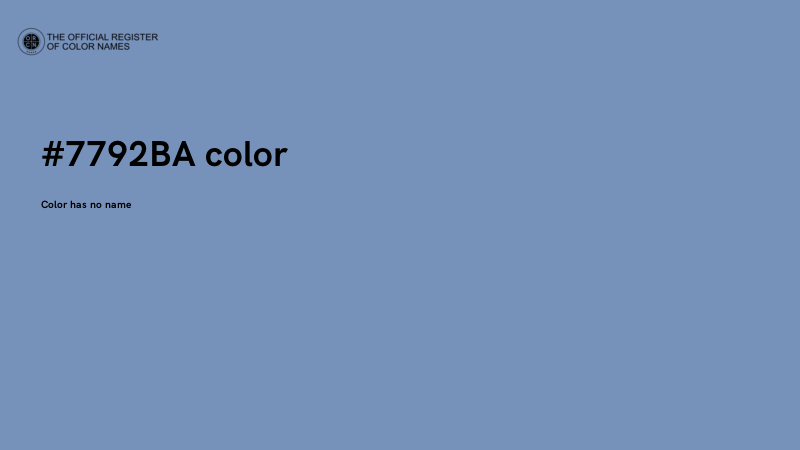 #7792BA color image