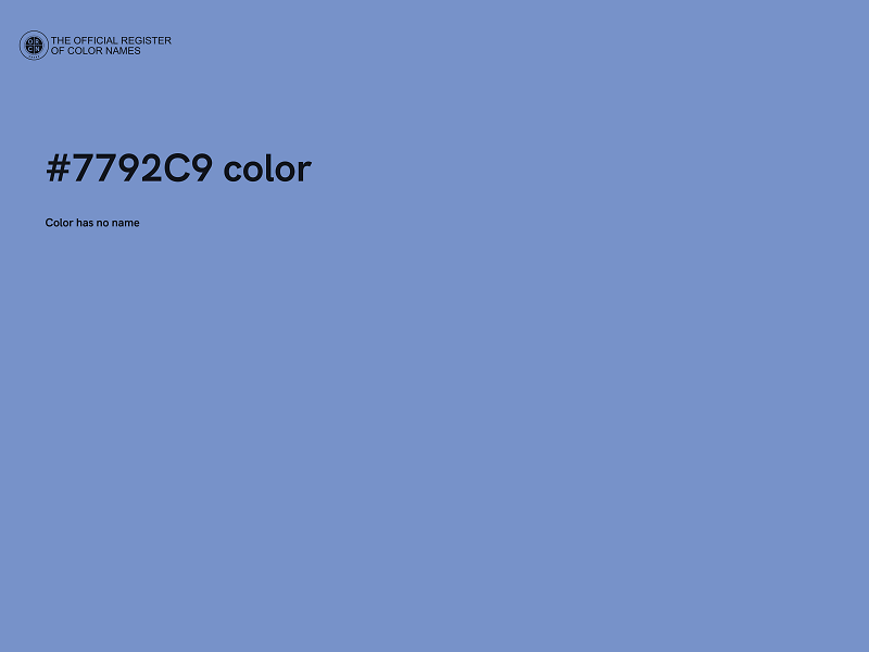 #7792C9 color image