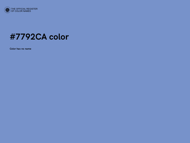 #7792CA color image