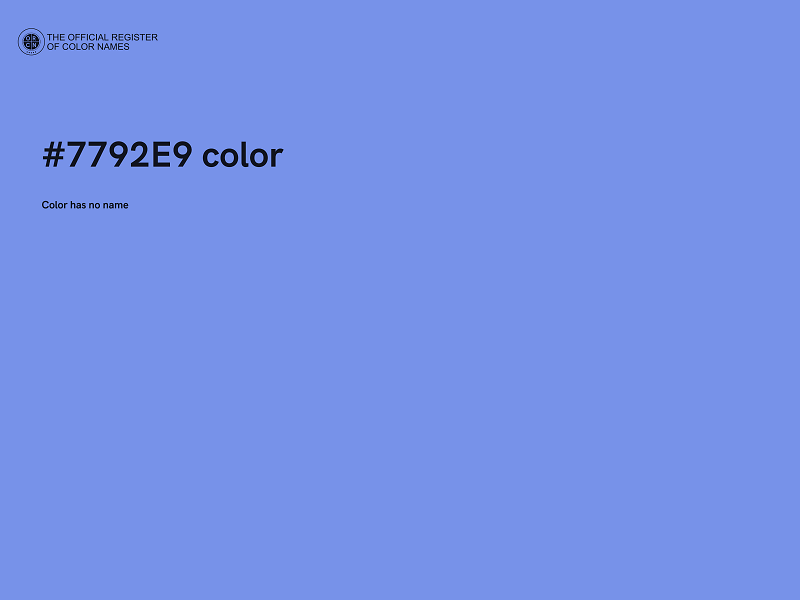 #7792E9 color image