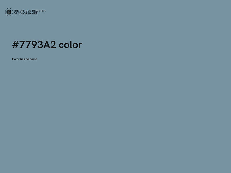 #7793A2 color image