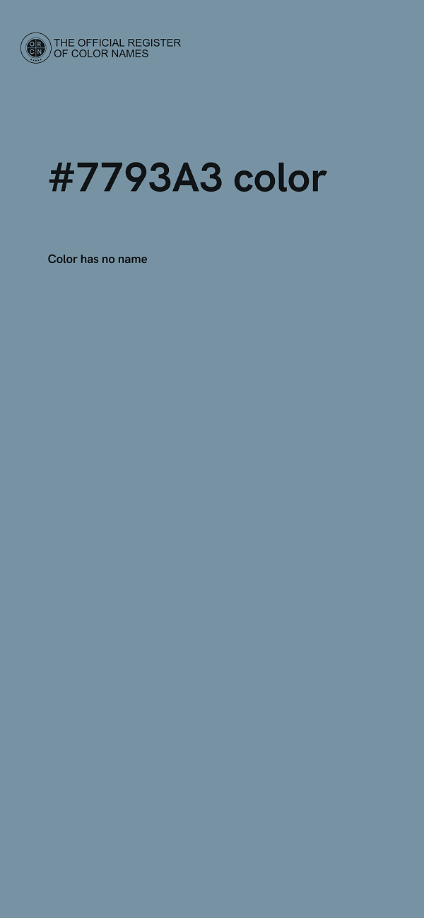 #7793A3 color image