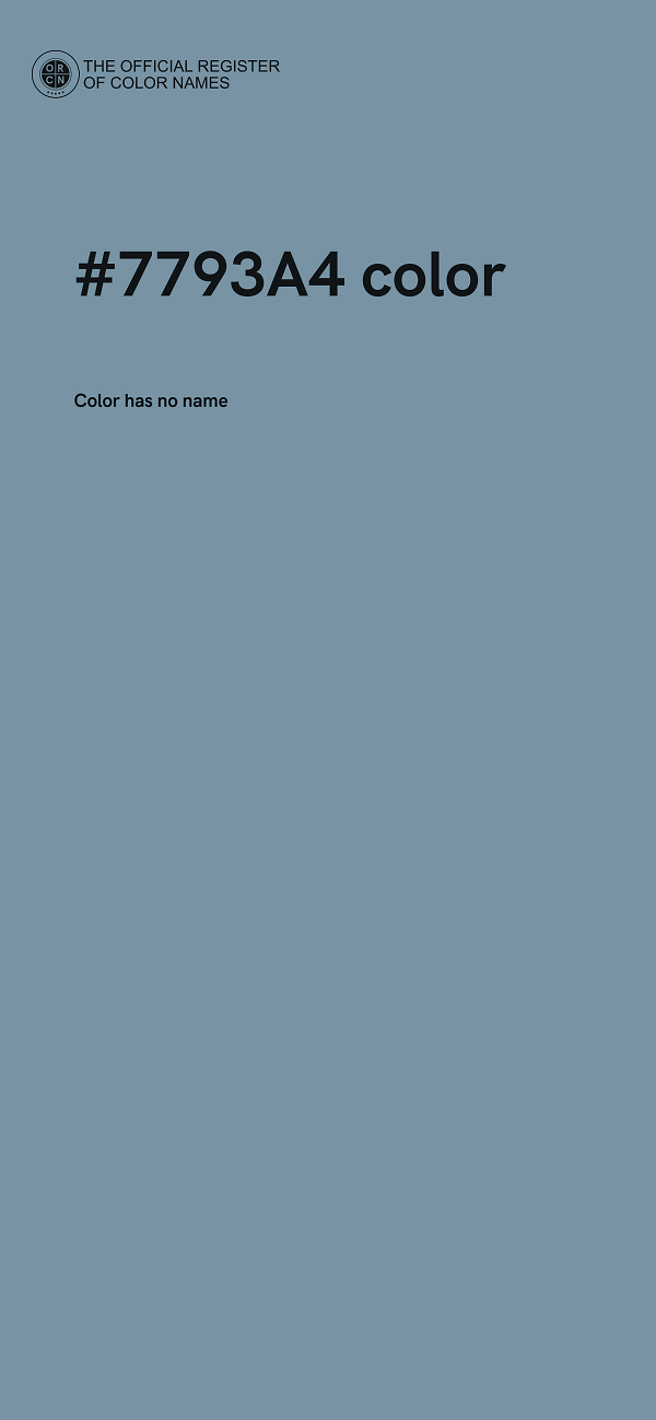 #7793A4 color image