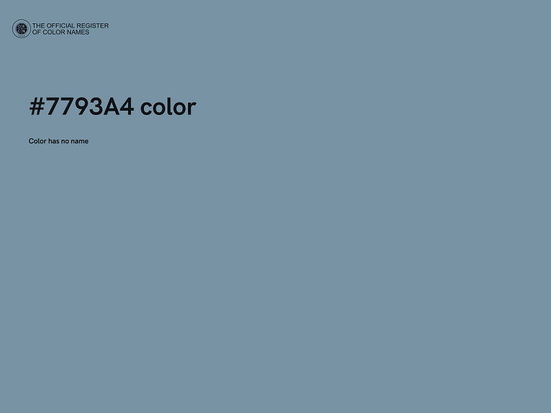 #7793A4 color image