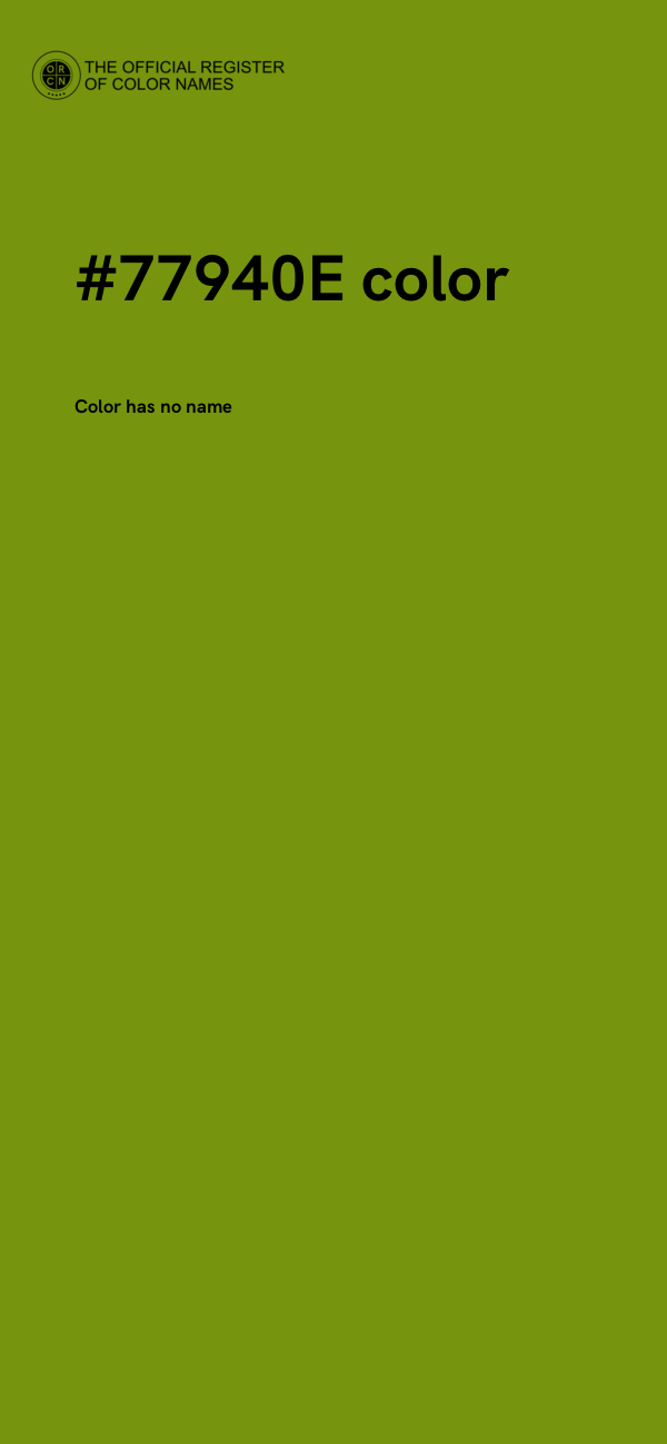 #77940E color image