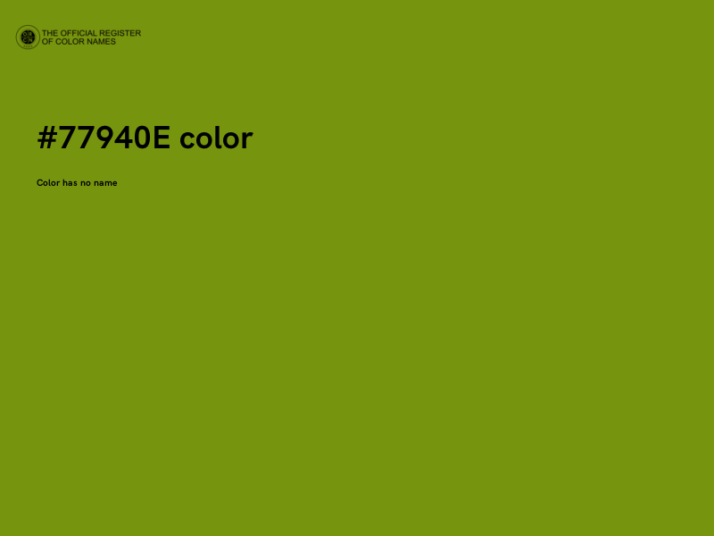 #77940E color image