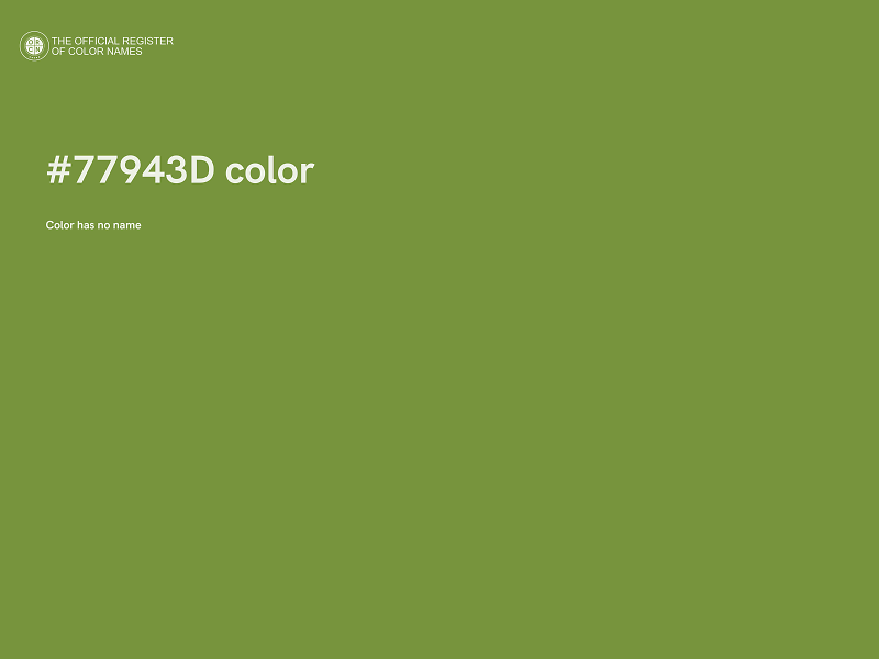 #77943D color image
