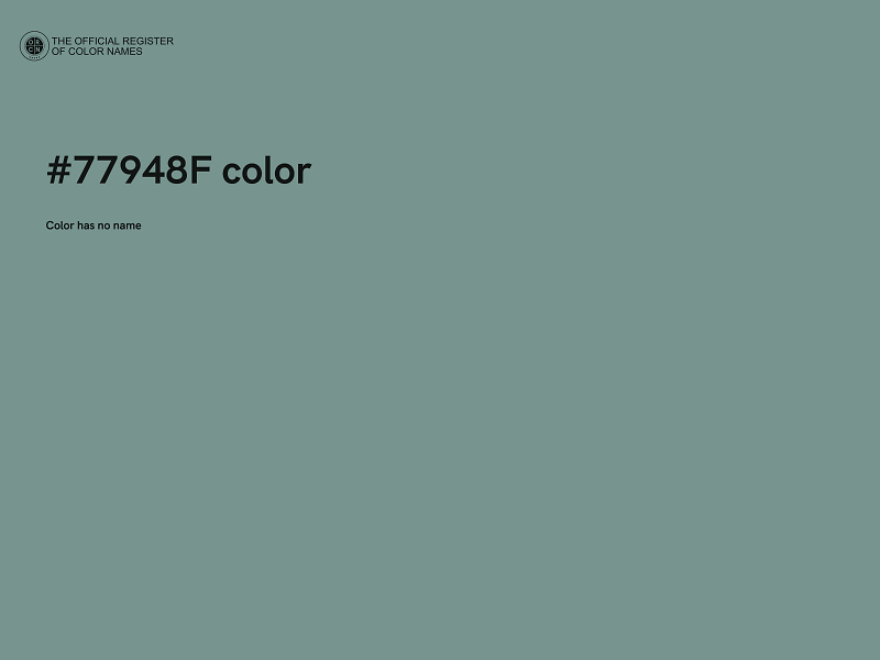 #77948F color image