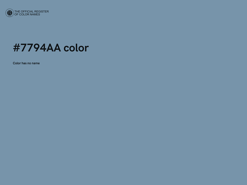 #7794AA color image