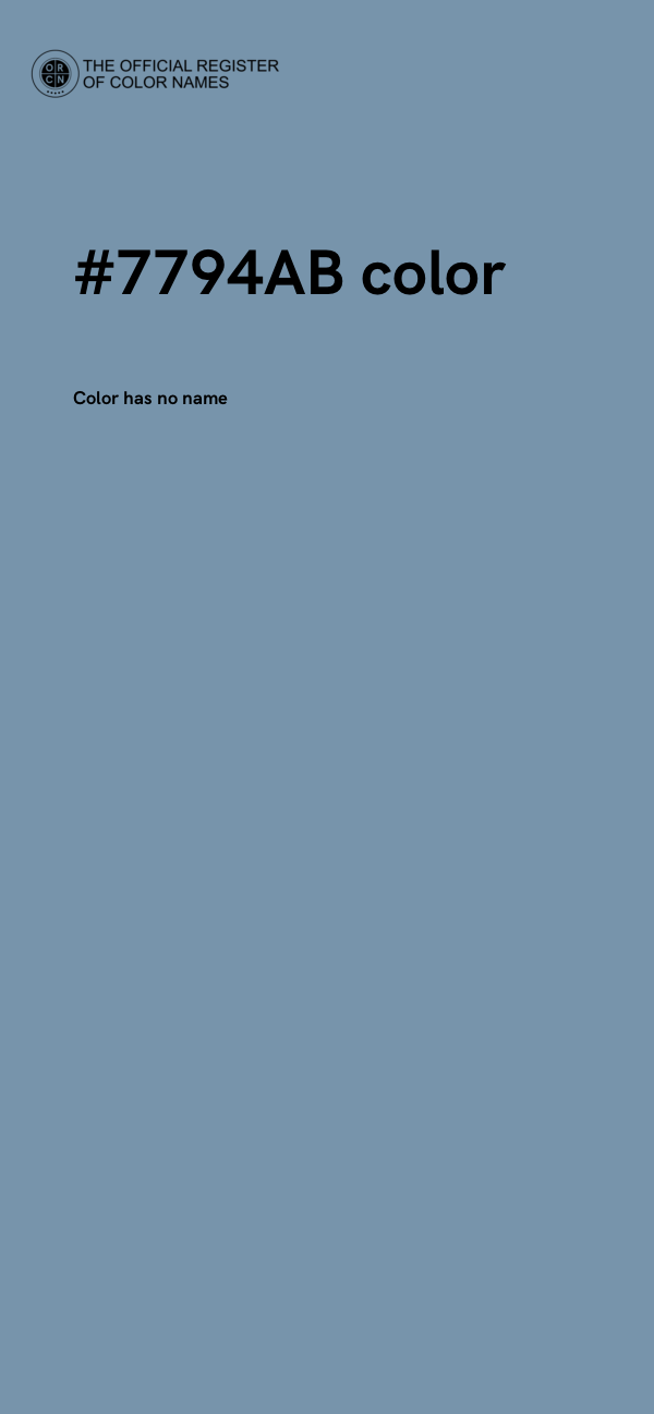 #7794AB color image