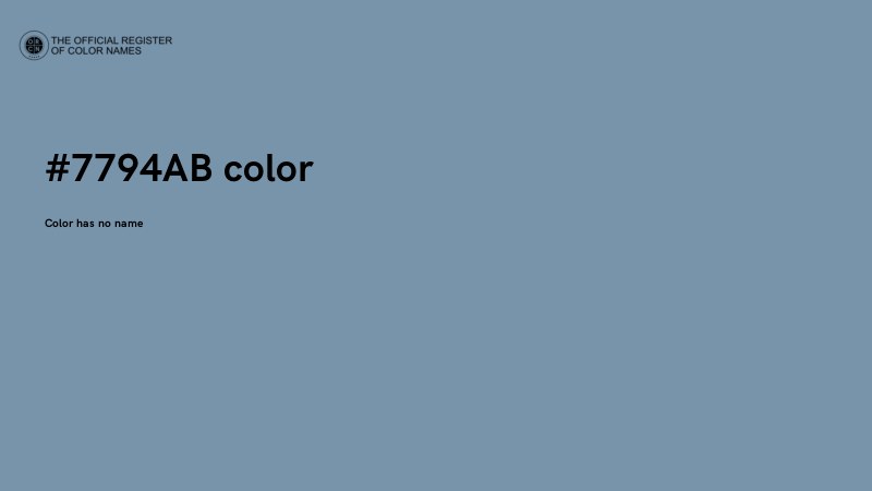 #7794AB color image