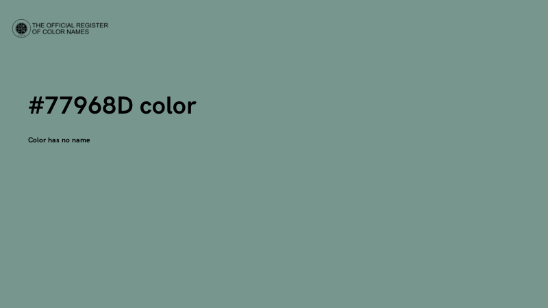 #77968D color image