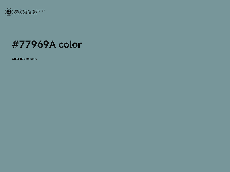 #77969A color image