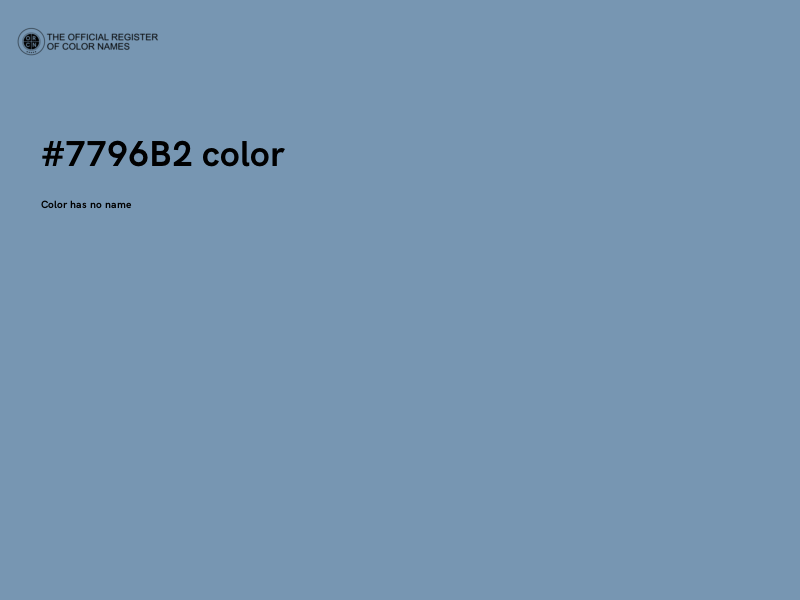 #7796B2 color image