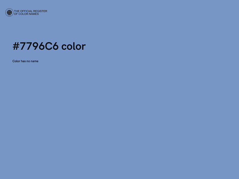 #7796C6 color image