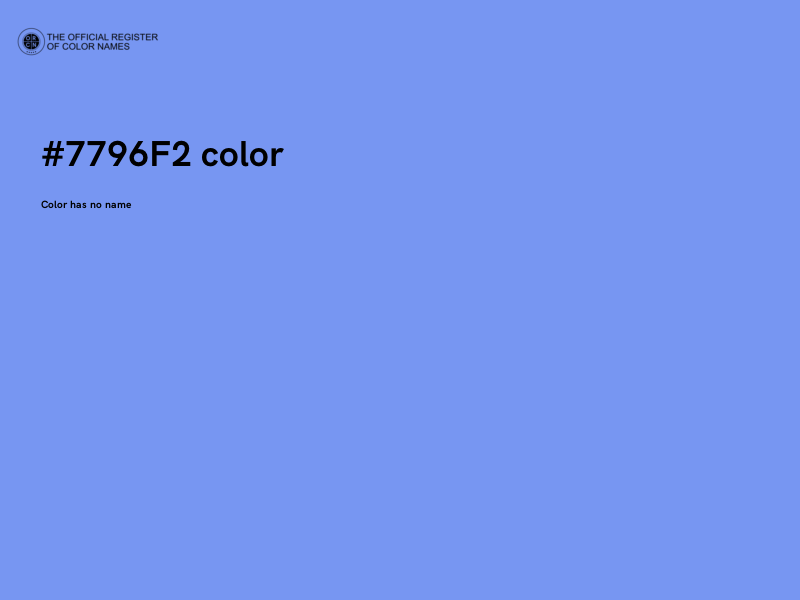 #7796F2 color image
