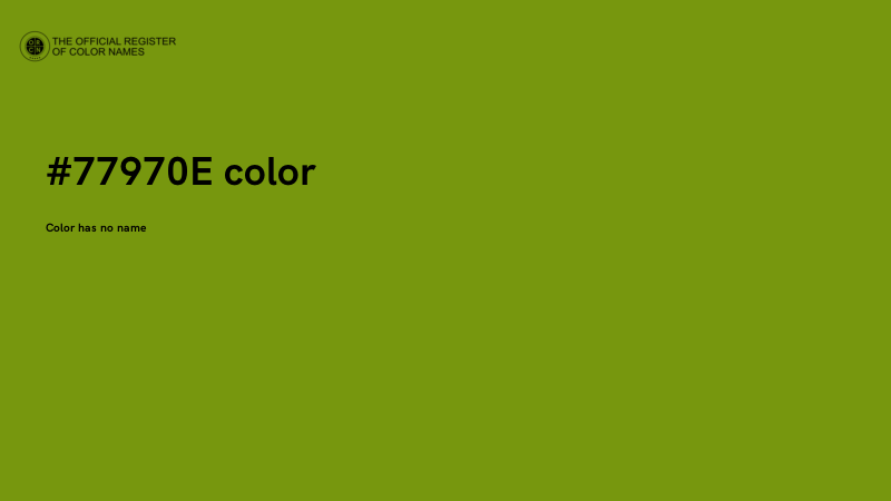 #77970E color image