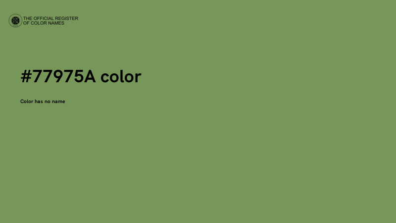 #77975A color image