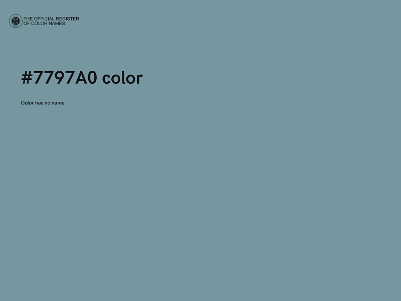 #7797A0 color image