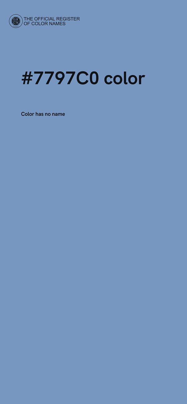 #7797C0 color image
