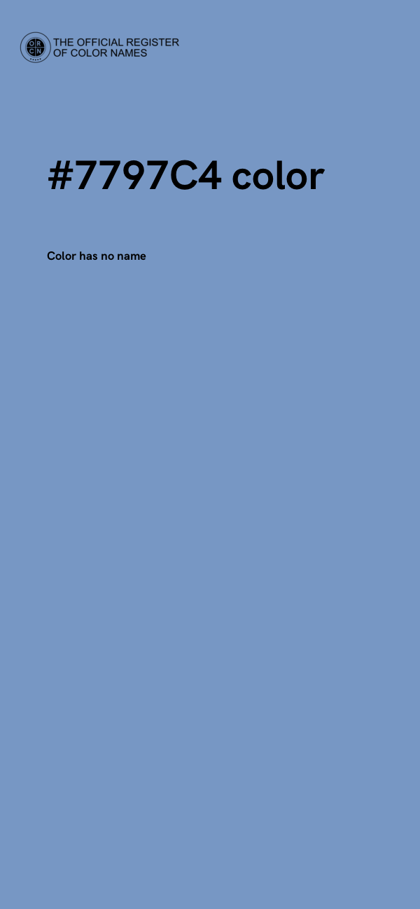 #7797C4 color image