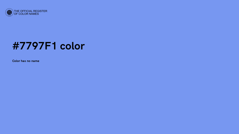 #7797F1 color image