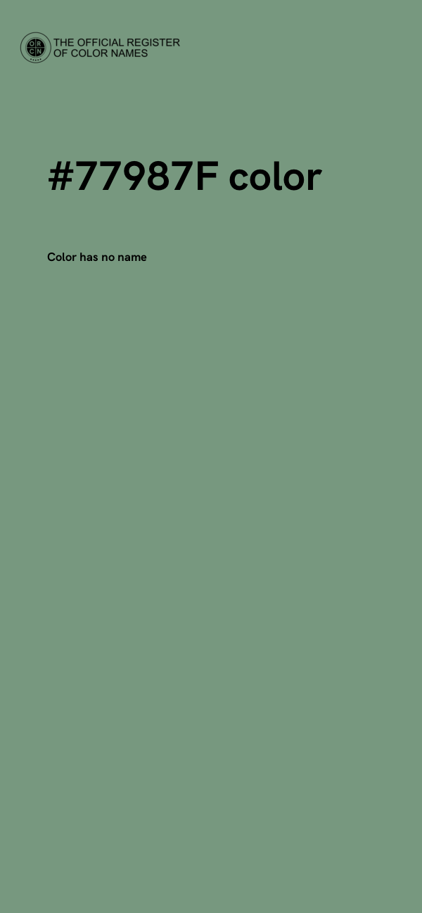 #77987F color image